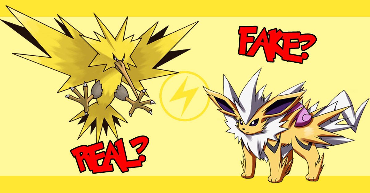 Are These Electric Type Pokémon Real Or Fake Thequiz